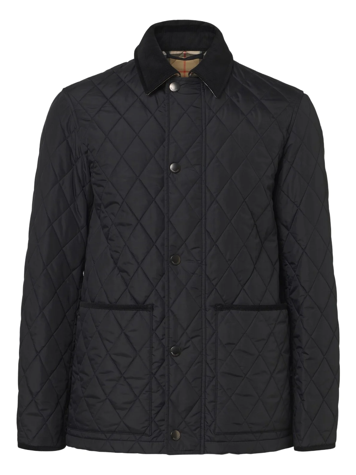 Burberry Haddington quilted corduroy-trimmed jacket