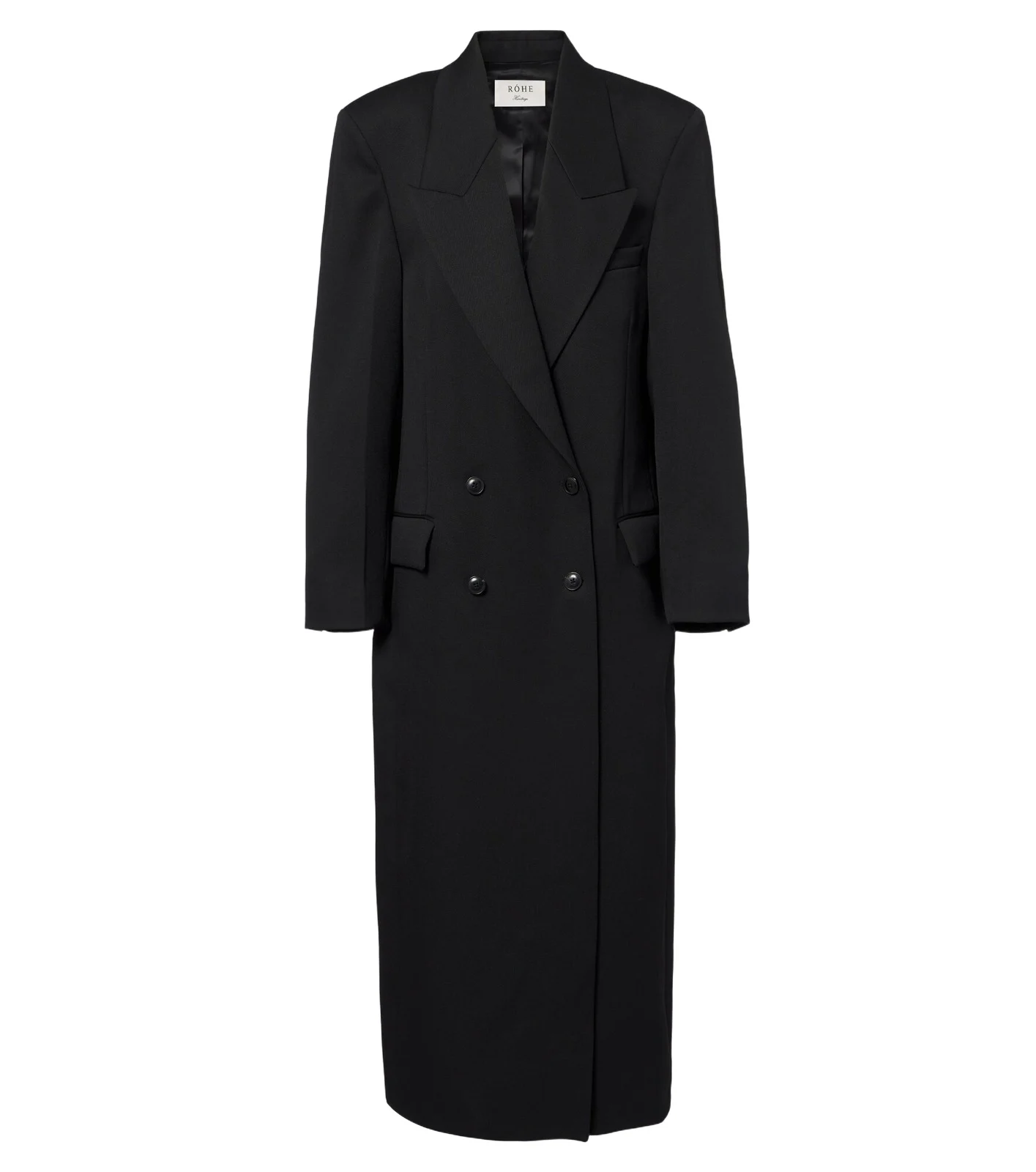 Double-breasted virgin wool coat Double-breasted virgin wool coat