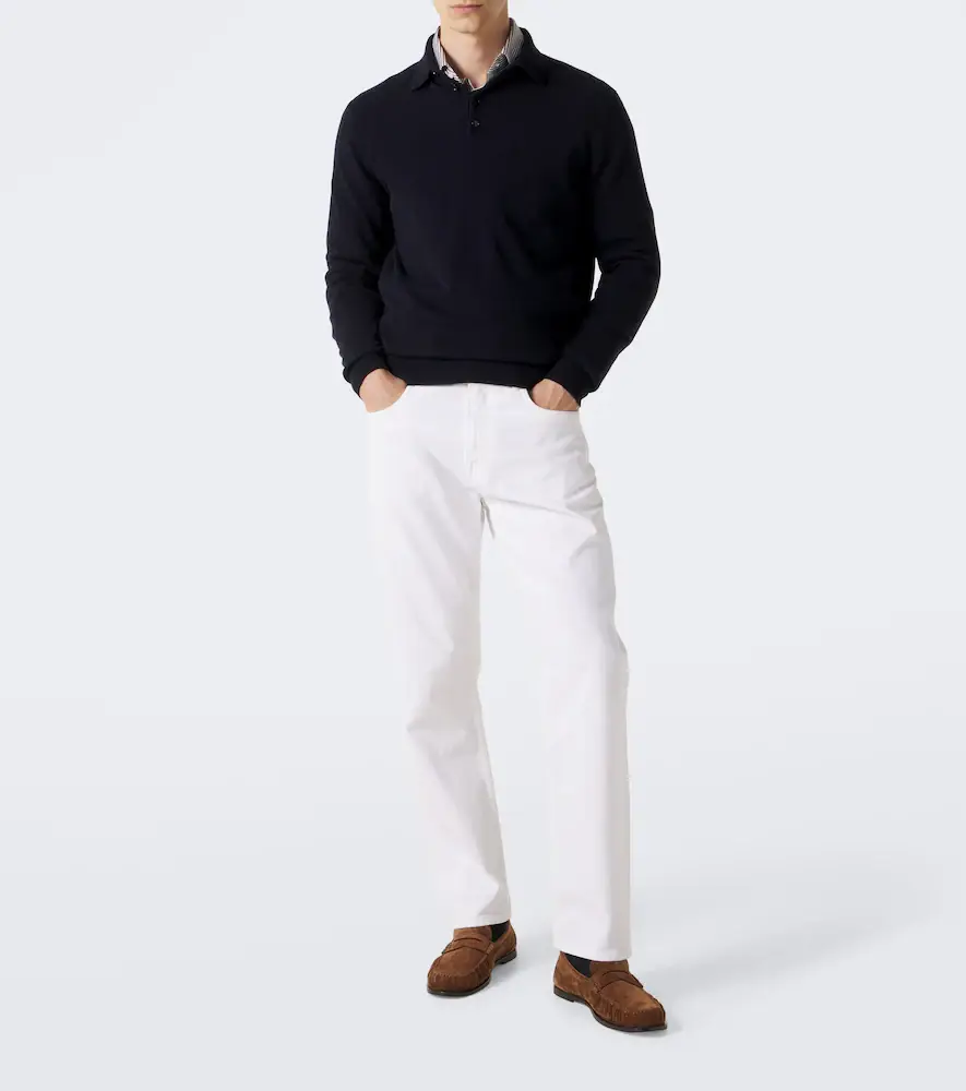 Allude Cashmere polo sweater | Thumbnail 2 Allude Cashmere polo sweater | Thumbnail 2