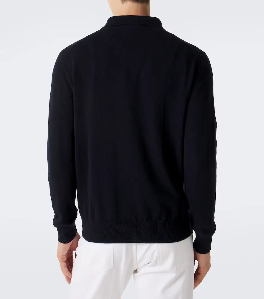 Allude Cashmere polo sweater | Thumbnail 4 Allude Cashmere polo sweater | Thumbnail 4
