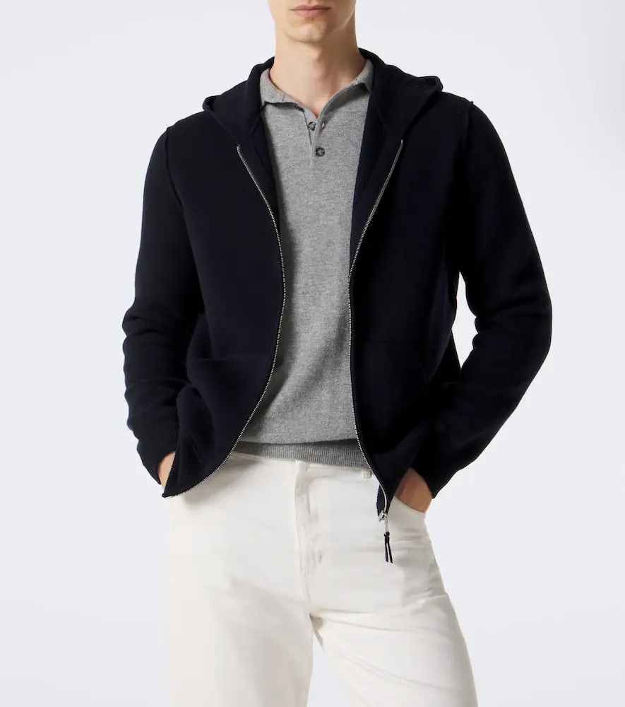 Allude Hooded wool and cashmere jacket | Thumbnail 2 Allude Hooded wool and cashmere jacket | Thumbnail 2