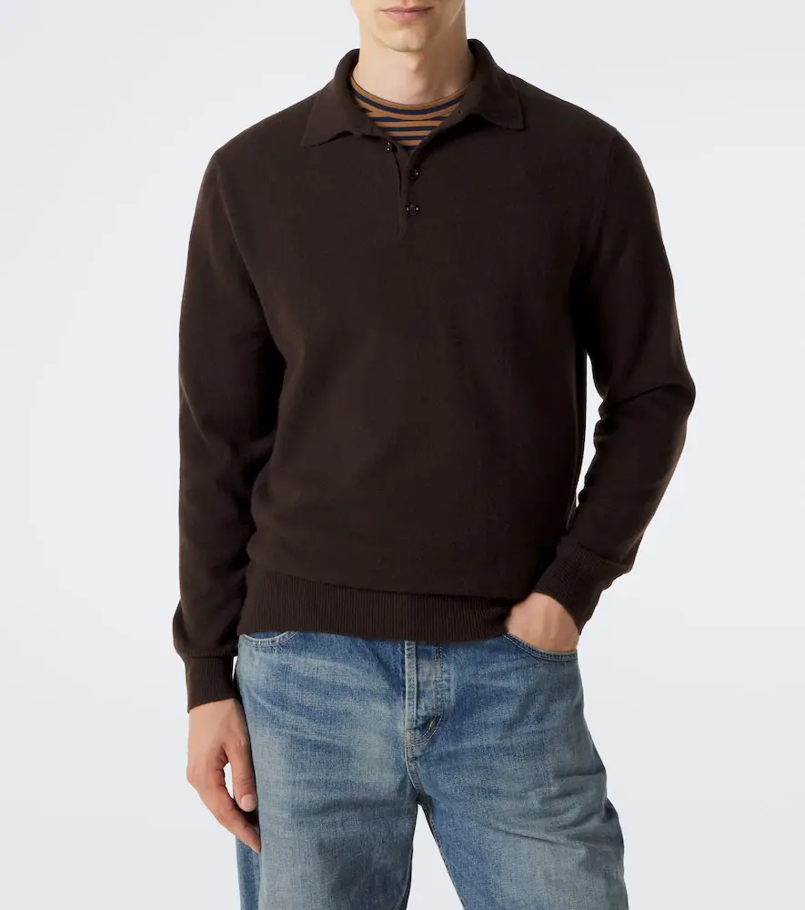 Allude Cashmere polo sweater | Thumbnail 4