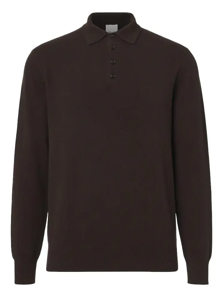 Cashmere polo sweater