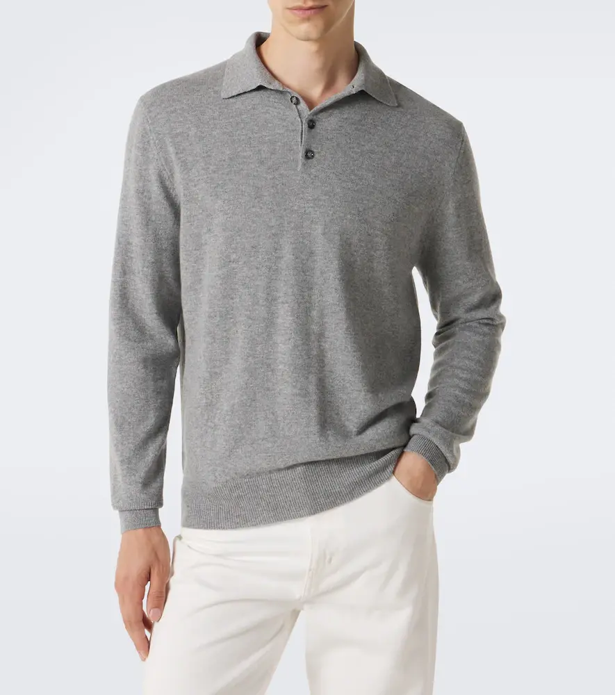 Allude Cashmere polo sweater | Thumbnail 3
