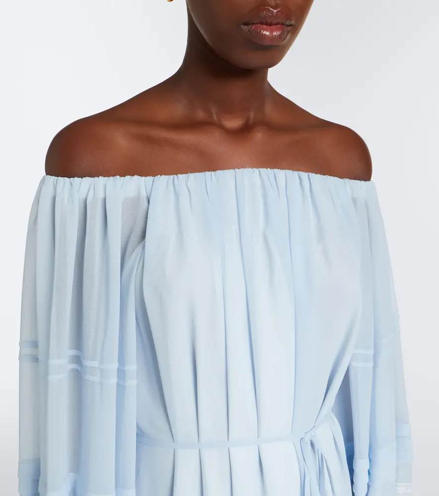 Xu Zhi Ruffled off-shoulder lace-trimmed maxi dress | Thumbnail 6