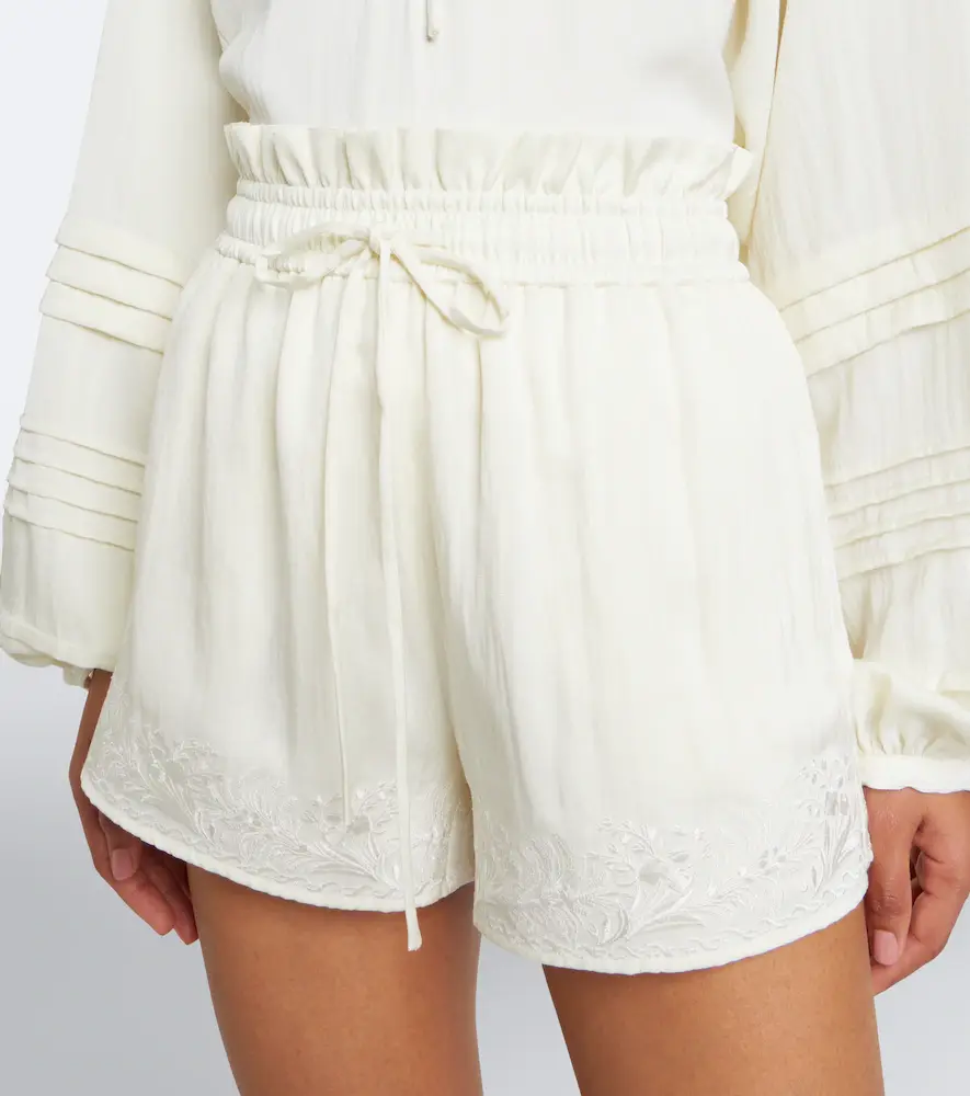 Xu Zhi Floral embroidered shorts | Thumbnail 5 Xu Zhi Floral embroidered shorts | Thumbnail 5