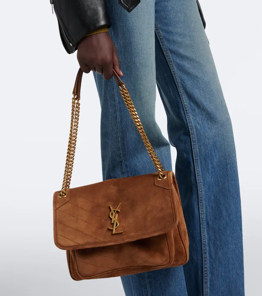 Saint Laurent Niki Medium suede shoulder bag | Thumbnail 6 Saint Laurent Niki Medium suede shoulder bag | Thumbnail 6