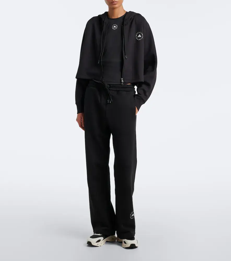 adidas by Stella McCartney Logo cotton wide-leg sweatpants | Thumbnail 6 adidas by Stella McCartney Logo cotton wide-leg sweatpants | Thumbnail 6