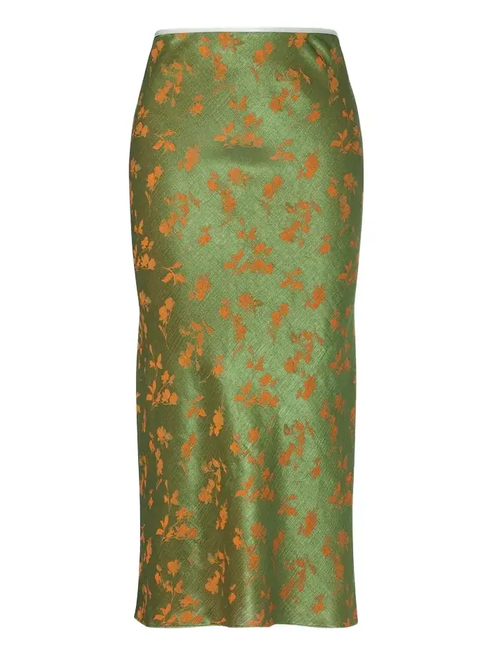 Dries Van Noten Floral jacquard midi skirt