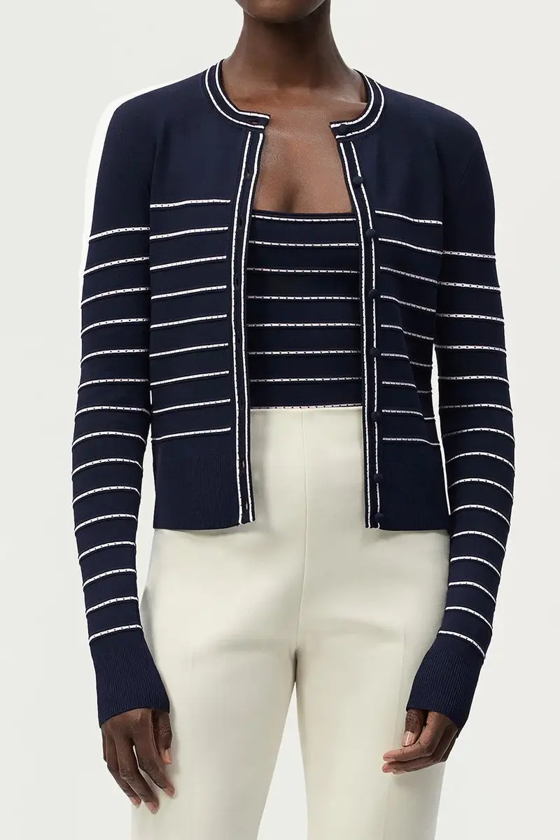 Adam Lippes Faye Cardigan | Thumbnail 2 Adam Lippes Faye Cardigan | Thumbnail 2
