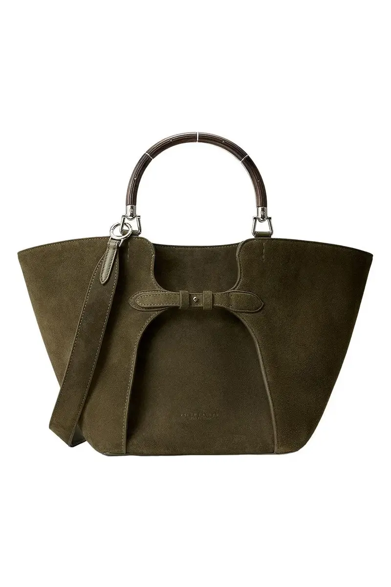 Ralph Lauren The Ralph Calf-Suede Tote | Image 1 Ralph Lauren The Ralph Calf-Suede Tote | Image 1