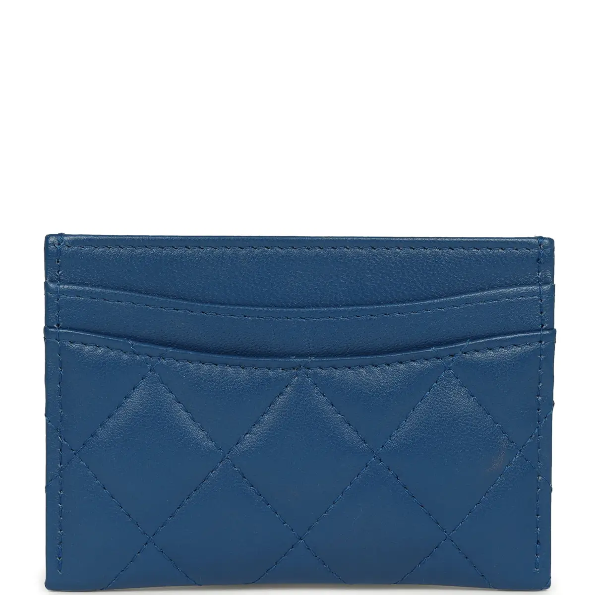 Chanel Chanel Classic Card Holder Dark Blue Lambskin Rainbow Hardware | Thumbnail 3 Chanel Chanel Classic Card Holder Dark Blue Lambskin Rainbow Hardware | Thumbnail 3