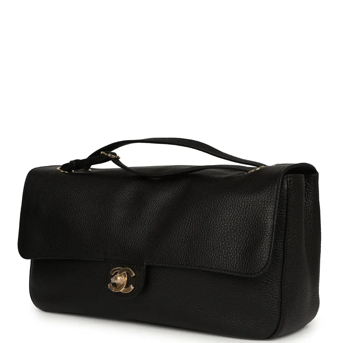 Chanel Chanel Maxi "Souplissimo" Small Flap Bag Black Grained Calfskin Gold Hardware | Thumbnail 5 Chanel Chanel Maxi "Souplissimo" Small Flap Bag Black Grained Calfskin Gold Hardware | Thumbnail 5