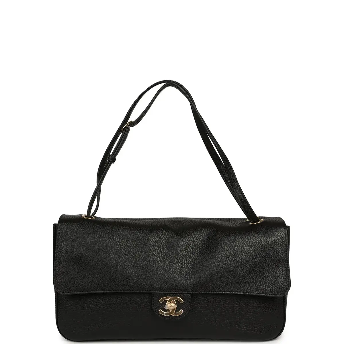 Chanel Chanel Maxi "Souplissimo" Small Flap Bag Black Grained Calfskin Gold Hardware | Thumbnail 7 Chanel Chanel Maxi "Souplissimo" Small Flap Bag Black Grained Calfskin Gold Hardware | Thumbnail 7