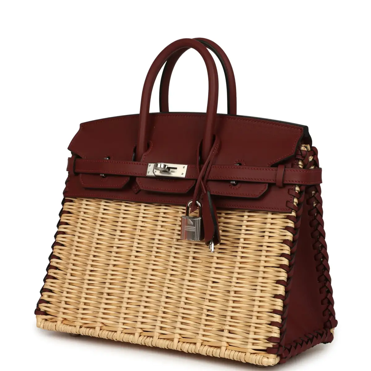 HERMÈS Hermes Picnic Birkin 25 Rouge H Swift Palladium Hardware | Thumbnail 5 HERMÈS Hermes Picnic Birkin 25 Rouge H Swift Palladium Hardware | Thumbnail 5