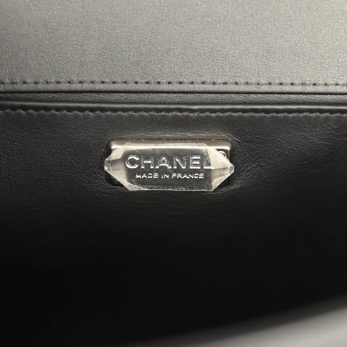 Chanel Pre-owned Chanel Boy Bag Black Python, Calfskin Matte Silver Hardware | Thumbnail 9 Chanel Pre-owned Chanel Boy Bag Black Python, Calfskin Matte Silver Hardware | Thumbnail 9