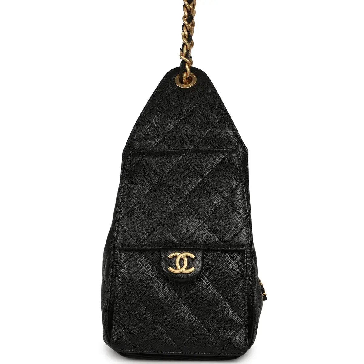 Chanel Pre-owned Chanel Small 25 Hobo Bag Black Caviar Antique Gold Hardware | Thumbnail 3 Chanel Pre-owned Chanel Small 25 Hobo Bag Black Caviar Antique Gold Hardware | Thumbnail 3