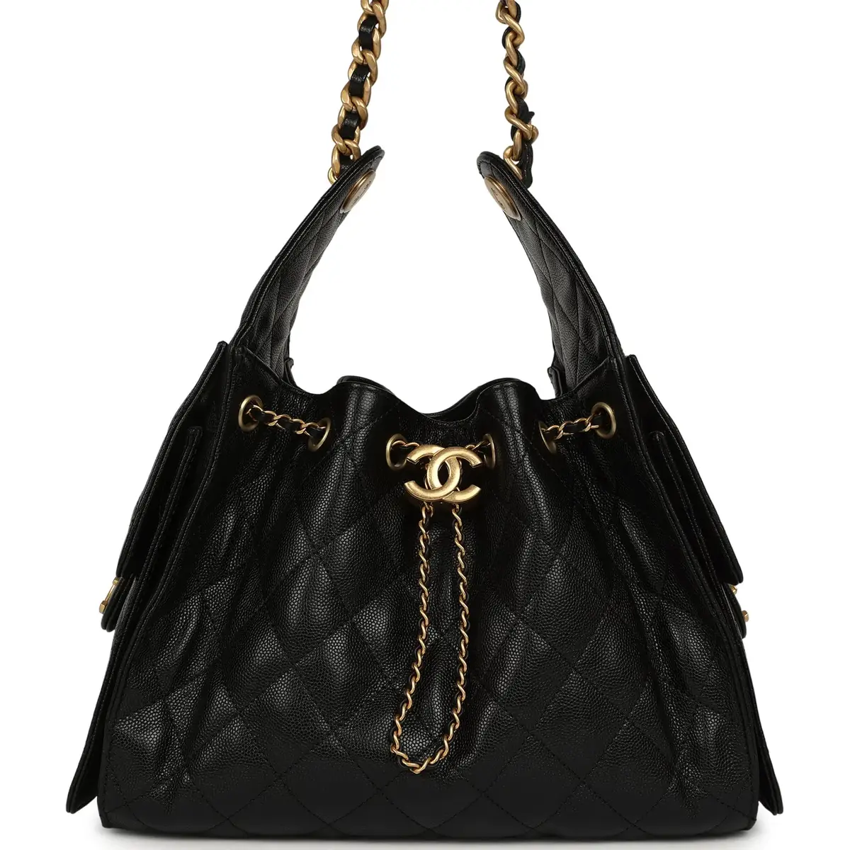 Chanel Pre-owned Chanel Small 25 Hobo Bag Black Caviar Antique Gold Hardware | Image 1 Chanel Pre-owned Chanel Small 25 Hobo Bag Black Caviar Antique Gold Hardware | Image 1