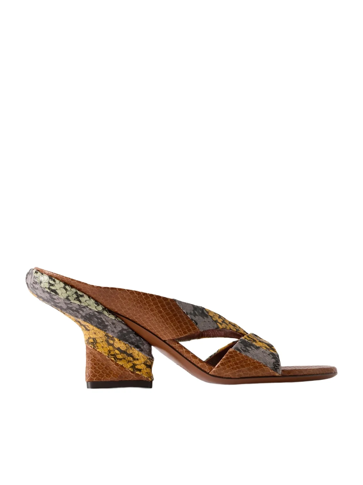 Snake-effect Leather Sandals Snake-effect Leather Sandals