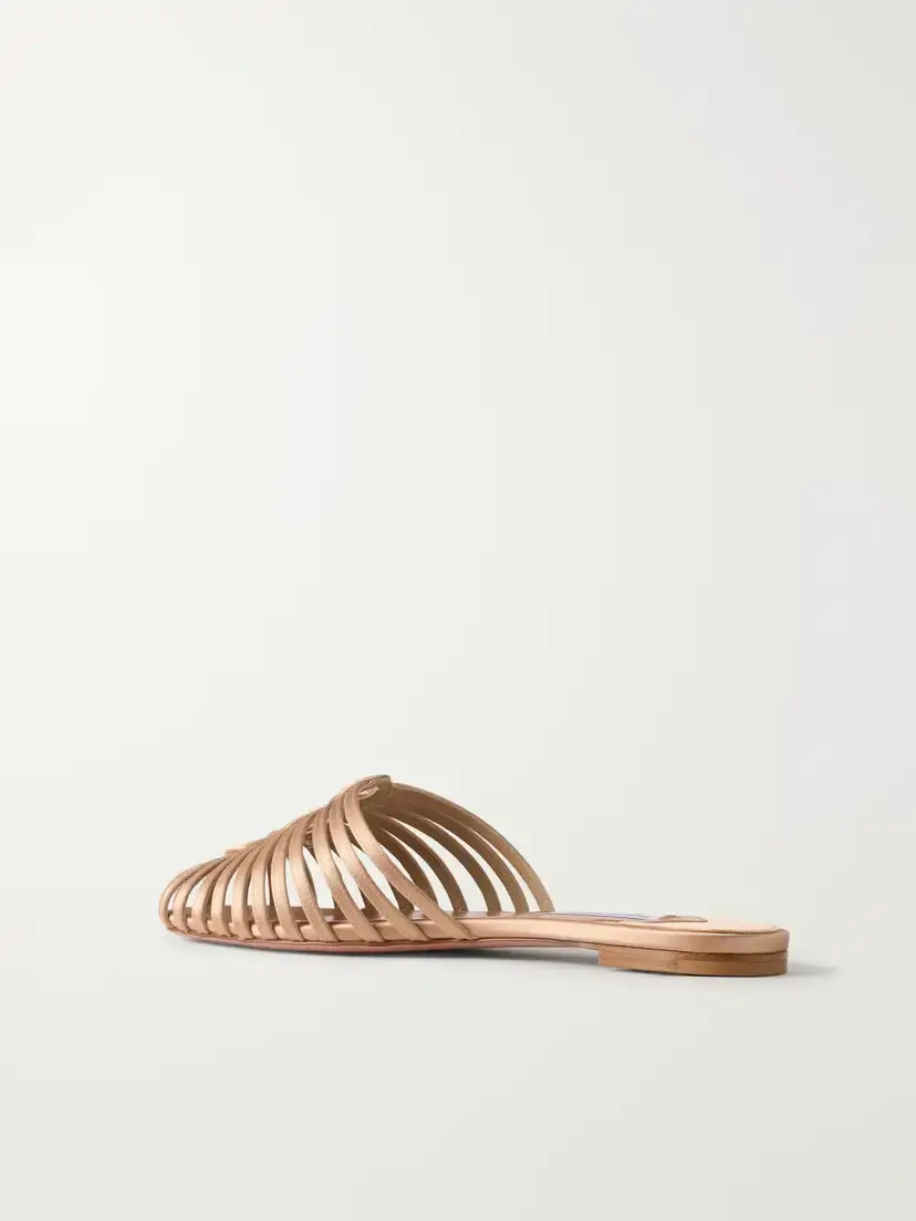 Aquazzura Sweet Surrender Satin Mules | Thumbnail 3