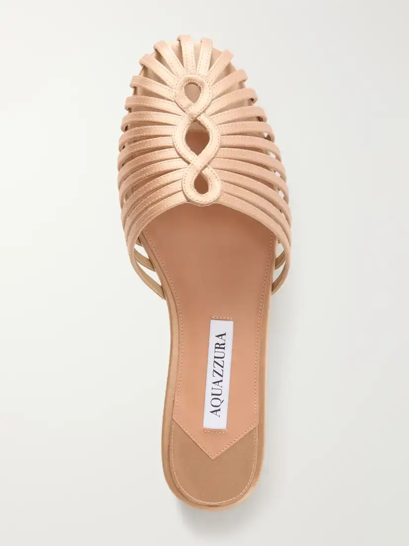 Aquazzura Sweet Surrender Satin Mules | Thumbnail 6