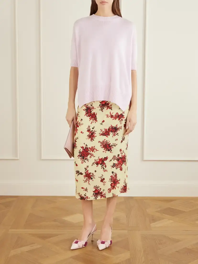Manolo Blahnik Svemutasli 70 Crochet-knit Trimmed Leather Pumps | Thumbnail 4 Manolo Blahnik Svemutasli 70 Crochet-knit Trimmed Leather Pumps | Thumbnail 4