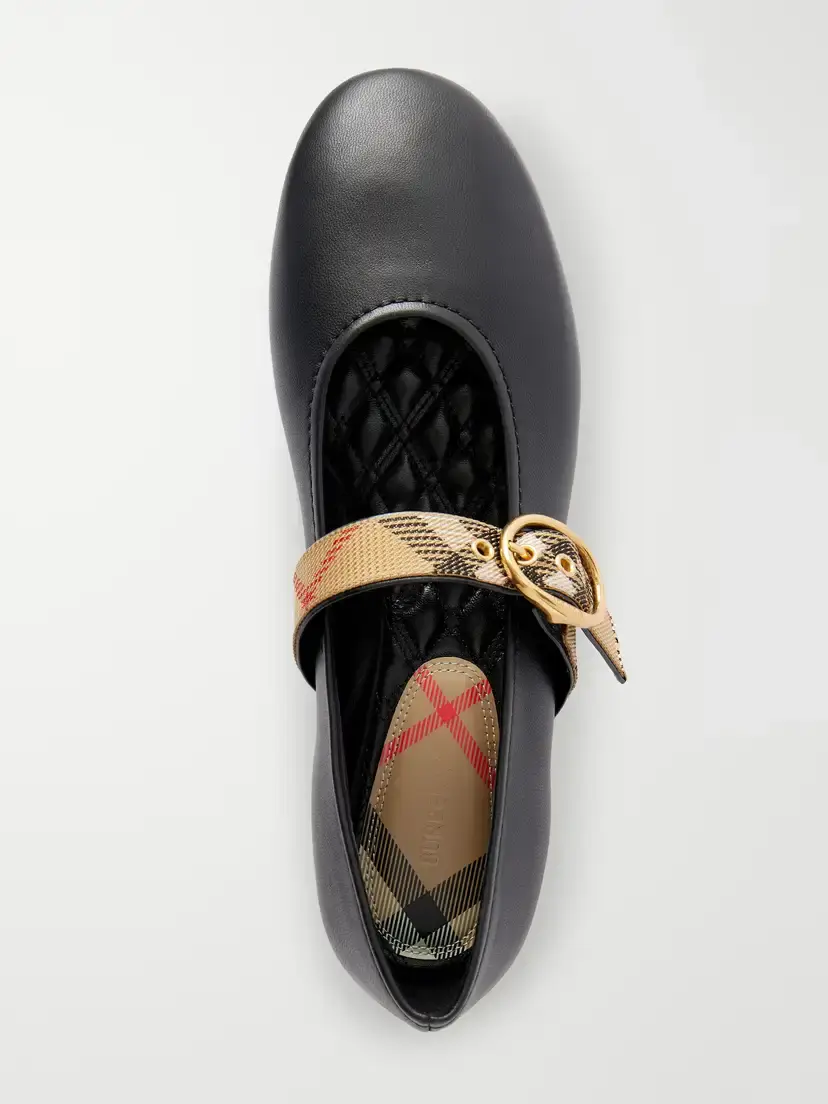 Burberry Robin Check Strap Mary Jane Ballet Flats | Thumbnail 6 Burberry Robin Check Strap Mary Jane Ballet Flats | Thumbnail 6