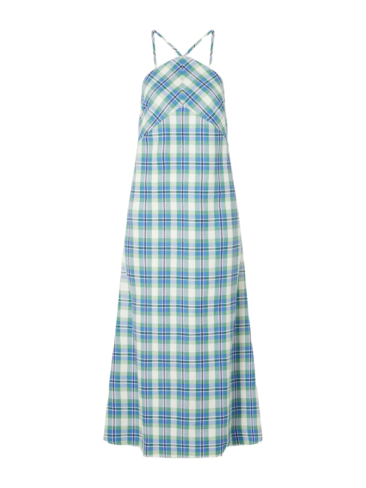 Call Me Maybe Checked Woven Cotton Maxi Dress Call Me Maybe Checked Woven Cotton Maxi Dress