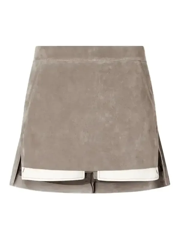 Fog Suede Mini Skirt Fog Suede Mini Skirt