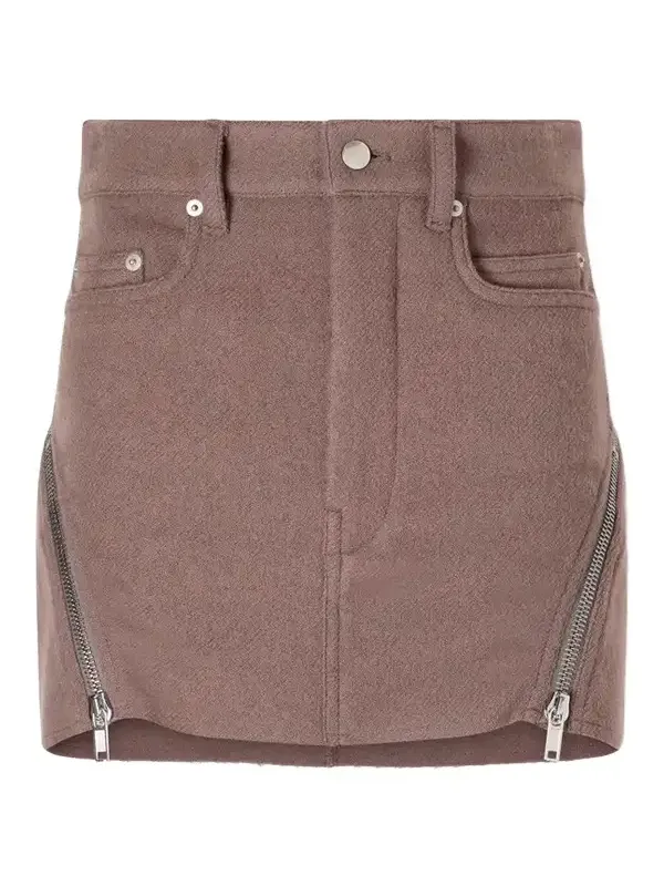 Bolan Banana Virgin Wool Mini Skirt