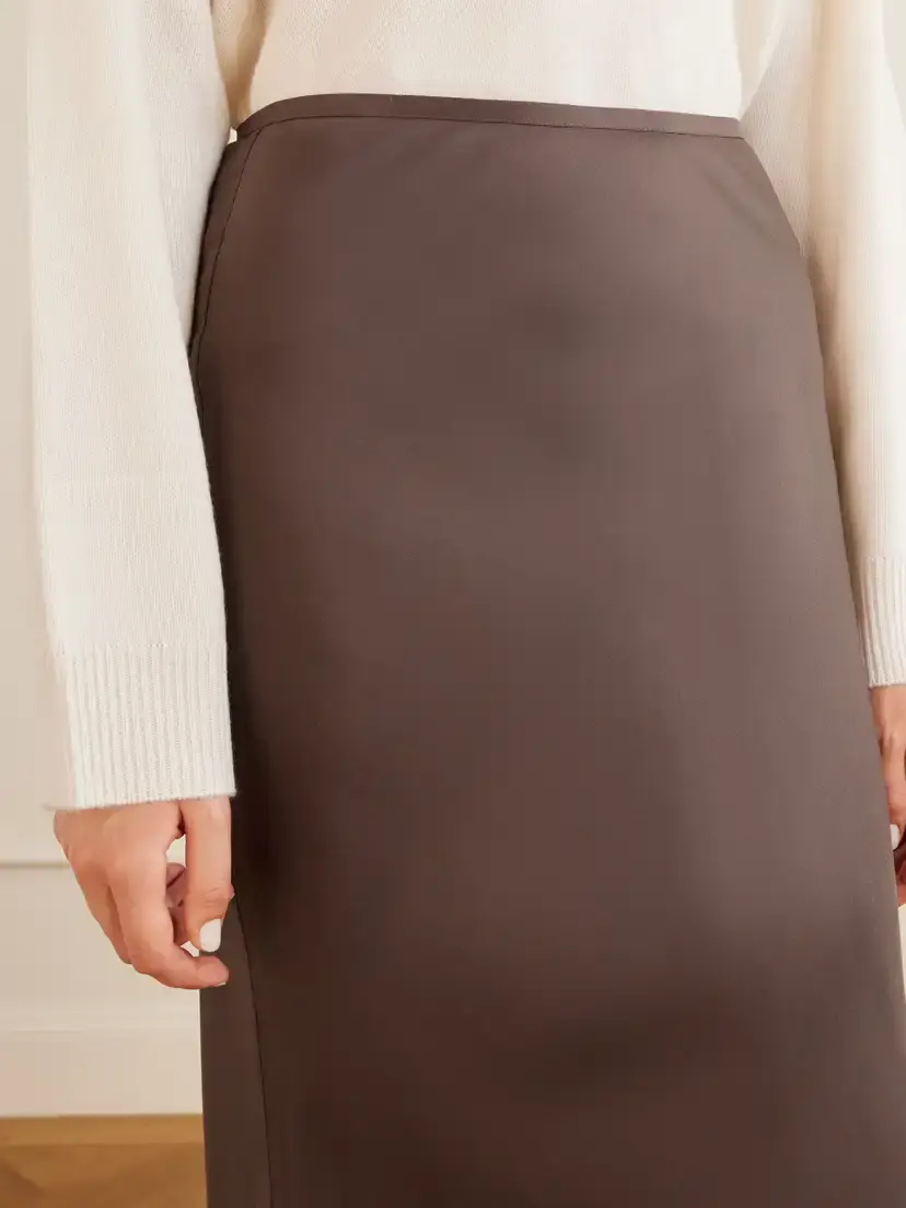 Loulou de Saison Eli Silk Maxi Skirt | Thumbnail 5 Loulou de Saison Eli Silk Maxi Skirt | Thumbnail 5