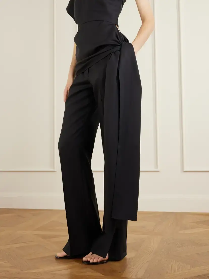 Heirlome Marianne Asymmetric Silk-twill Top | Thumbnail 5