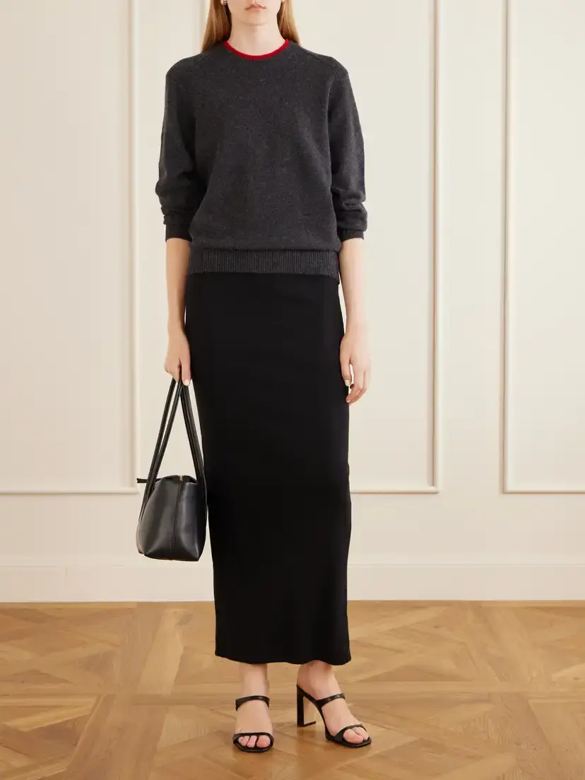 Loulou de Saison Otis Ribbed Cashmere Sweater | Thumbnail 2 Loulou de Saison Otis Ribbed Cashmere Sweater | Thumbnail 2