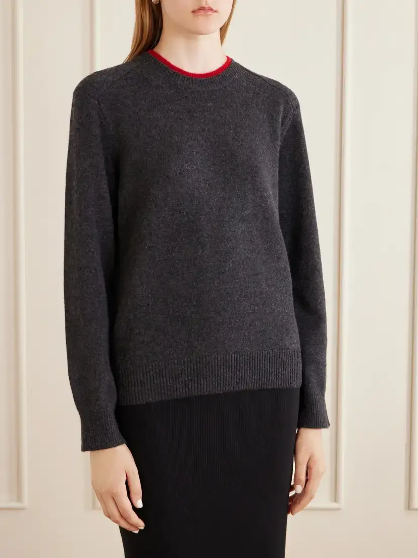 Loulou de Saison Otis Ribbed Cashmere Sweater | Thumbnail 3 Loulou de Saison Otis Ribbed Cashmere Sweater | Thumbnail 3