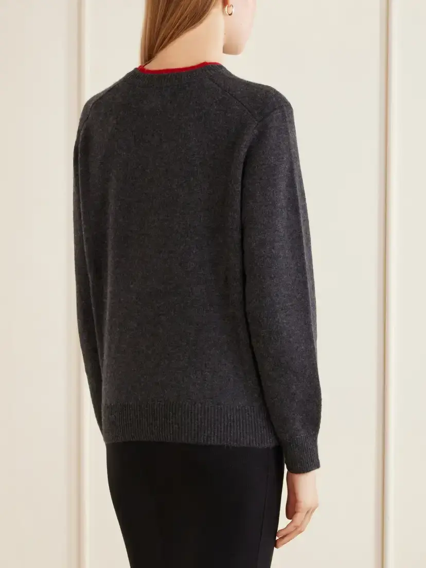 Loulou de Saison Otis Ribbed Cashmere Sweater | Thumbnail 4 Loulou de Saison Otis Ribbed Cashmere Sweater | Thumbnail 4