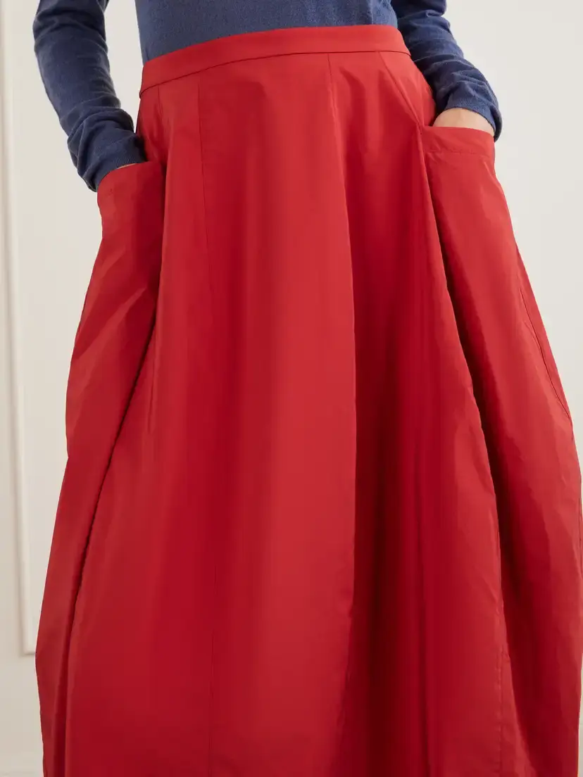 Tibi Lantern Paneled Shell Skirt | Thumbnail 4 Tibi Lantern Paneled Shell Skirt | Thumbnail 4