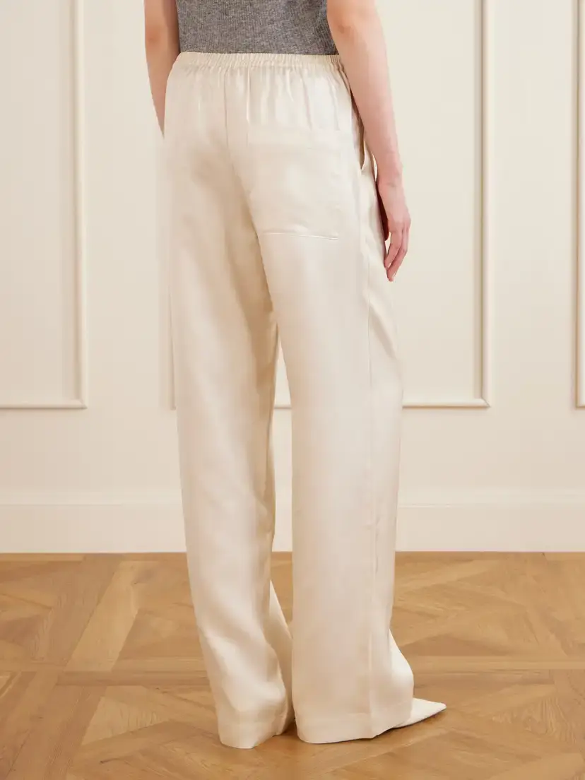 Loulou de Saison Alera Silk Wide-leg Pants | Thumbnail 4 Loulou de Saison Alera Silk Wide-leg Pants | Thumbnail 4