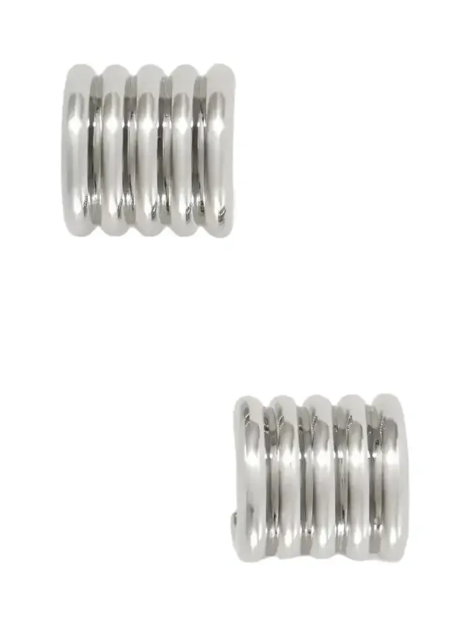 Hollyhock Silver-toned Earrings Hollyhock Silver-toned Earrings