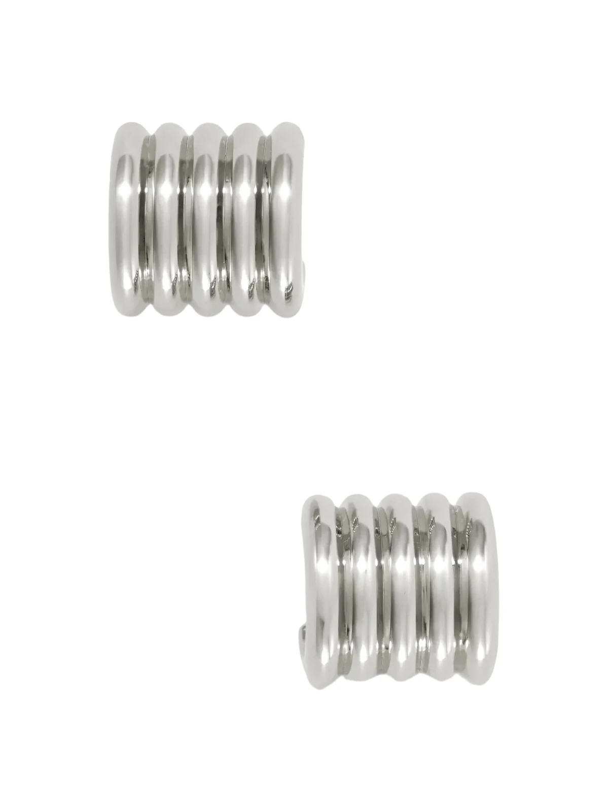 Hollyhock Silver-toned Earrings Hollyhock Silver-toned Earrings