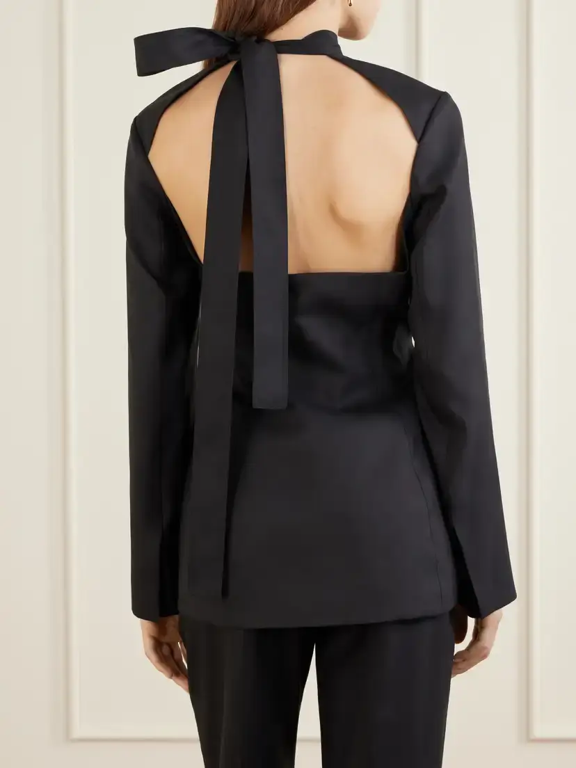 Heirlome Yasmin Silk-twill Blouse | Thumbnail 4