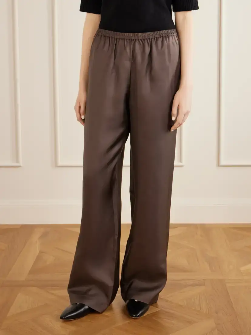 Loulou de Saison Alera Silk Wide-leg Pants | Thumbnail 3 Loulou de Saison Alera Silk Wide-leg Pants | Thumbnail 3