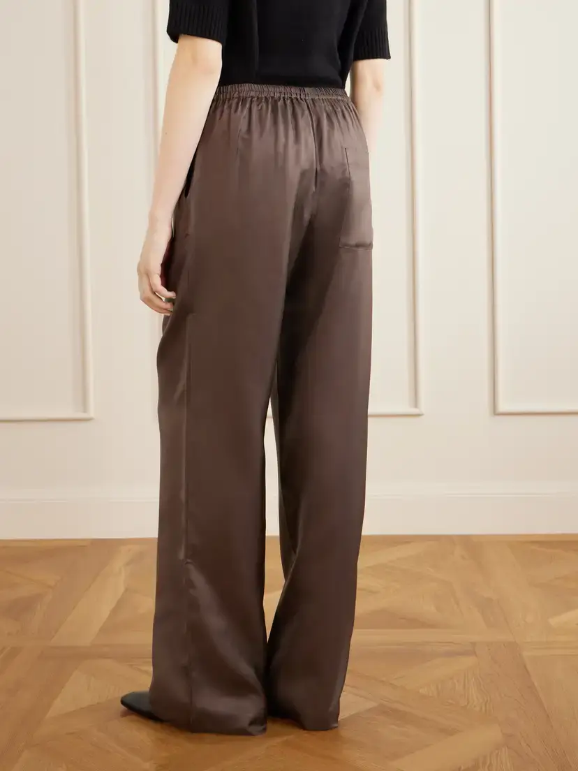 Loulou de Saison Alera Silk Wide-leg Pants | Thumbnail 4 Loulou de Saison Alera Silk Wide-leg Pants | Thumbnail 4