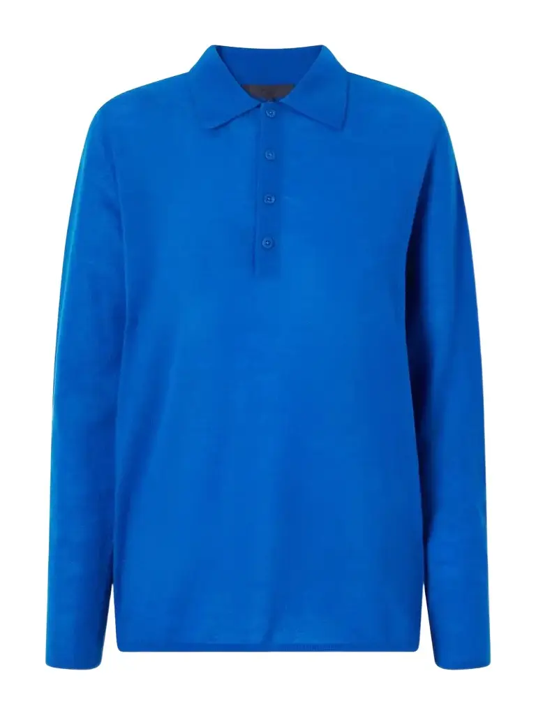 Tibi Wool-blend Knit Polo Sweater | Image 1 Tibi Wool-blend Knit Polo Sweater | Image 1