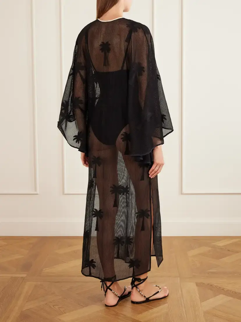 Johanna Ortiz Palm Veil Crocheted Cotton Cover-up | Thumbnail 3 Johanna Ortiz Palm Veil Crocheted Cotton Cover-up | Thumbnail 3