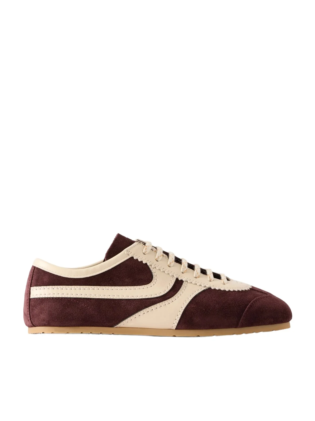 Leather-trimmed Suede Sneakers Leather-trimmed Suede Sneakers