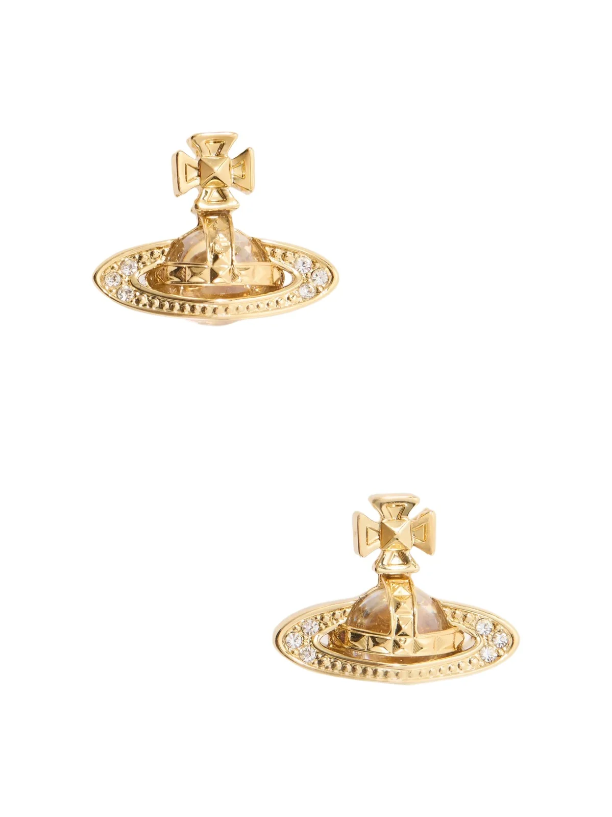 Pina Gold-toned Crystal-embellished Earrings Pina Gold-toned Crystal-embellished Earrings