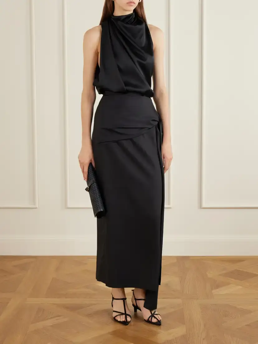 Heirlome Kate Draped Silk-satin Top | Thumbnail 2 Heirlome Kate Draped Silk-satin Top | Thumbnail 2
