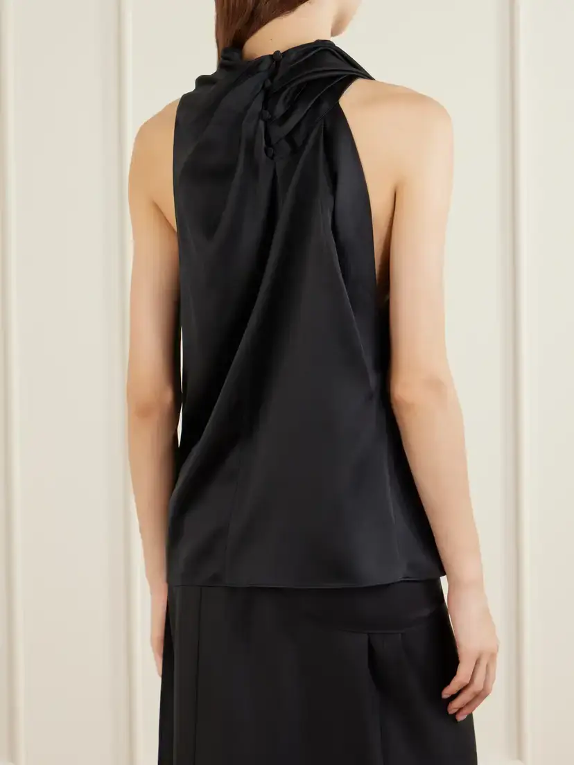 Heirlome Kate Draped Silk-satin Top | Thumbnail 4 Heirlome Kate Draped Silk-satin Top | Thumbnail 4