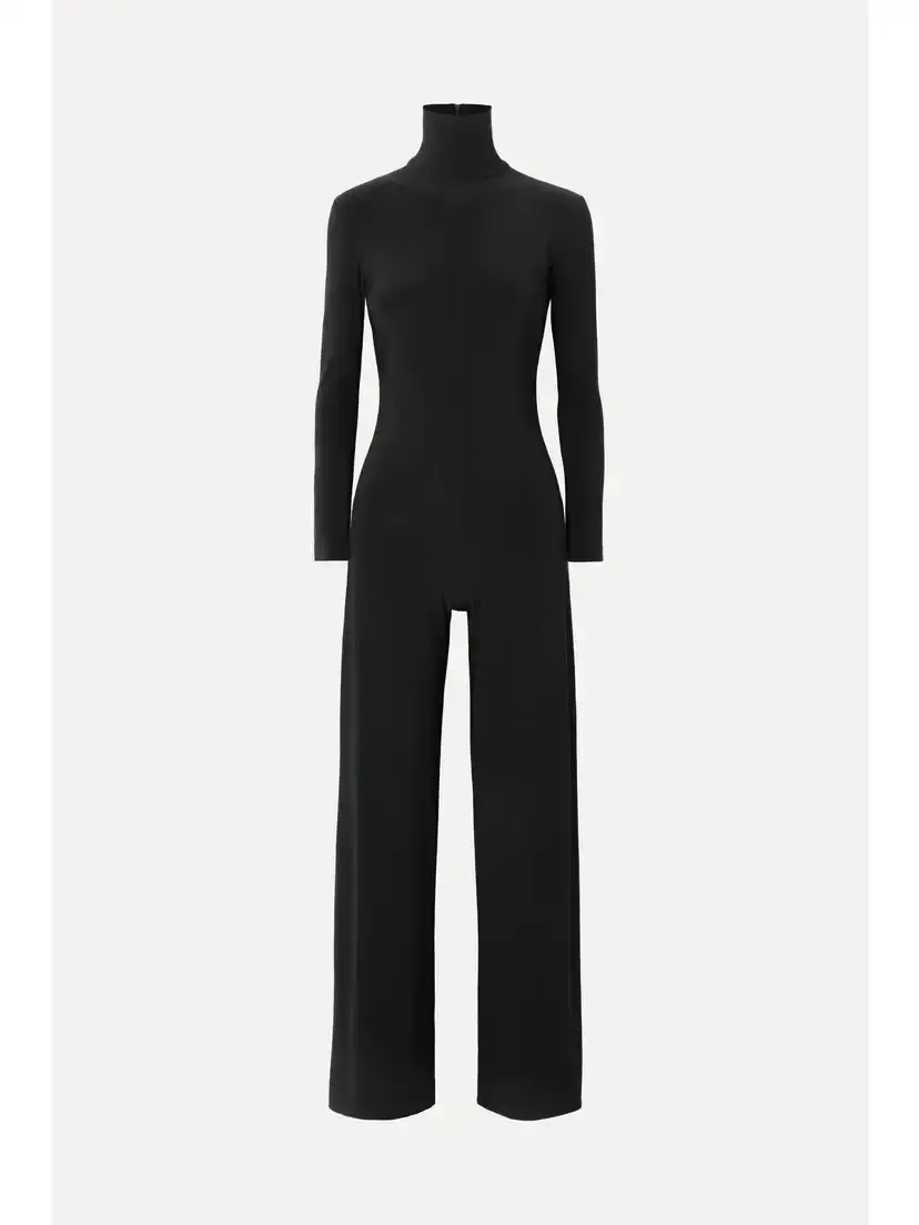 Norma Kamali Stretch-jersey Turtleneck Jumpsuit | Image 1 Norma Kamali Stretch-jersey Turtleneck Jumpsuit | Image 1