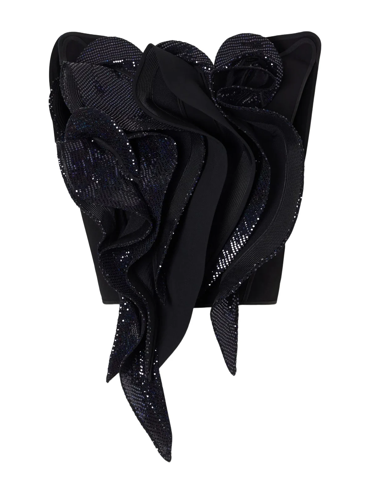 Maticevski Lavish Bodice Sequin-embellished Georgette Blouse